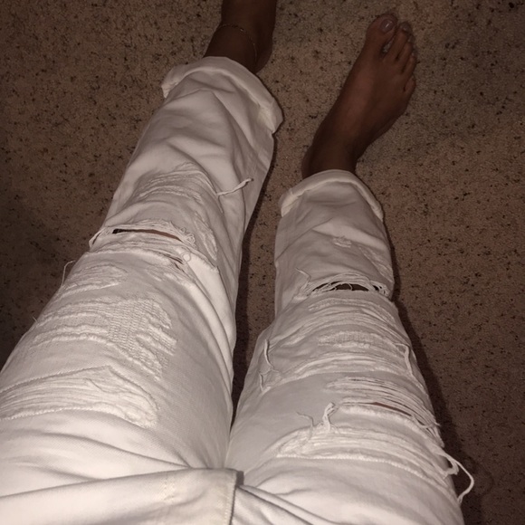 White tom girl jeans capris new with tags Sz 12 - Picture 5 of 9